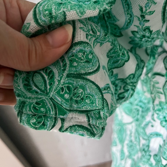 J. Jill Green and White Floral Dress - Picture 3 of 4